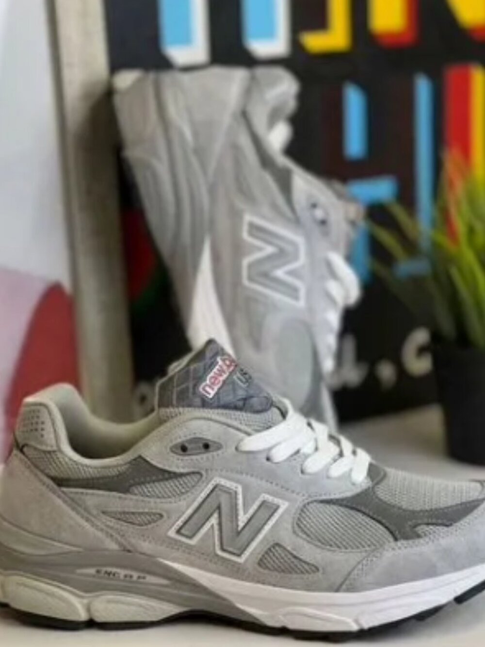 New Balance Grey Running Sneakers